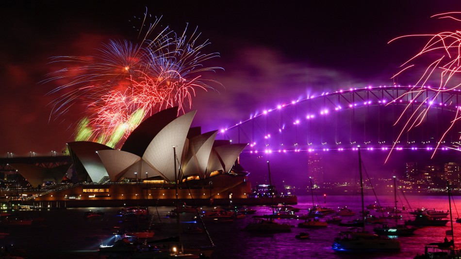 Sigue la celebración del Año Nuevo 2022 en todo el mundo: Reinan los fuegos artificiales