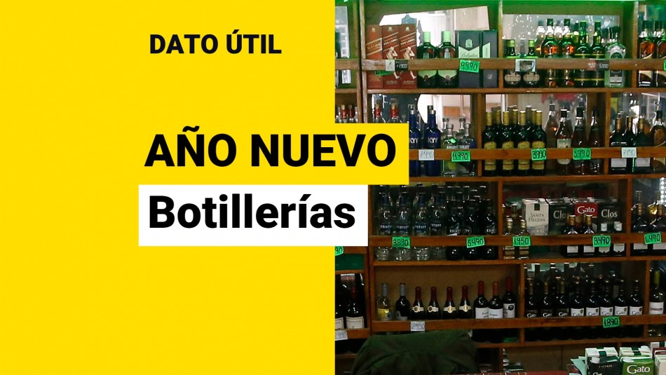 Botillerías: ¿Cuáles pueden estar abiertas durante el feriado del 1 de enero? Botillerías: ¿Cuáles pueden estar abiertas durante el feriado del 1 de enero?