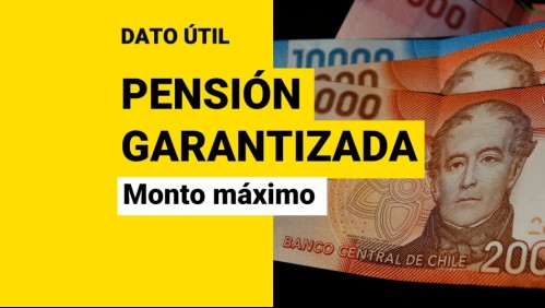Pensión Garantizada Universal: Revisa el monto máximo a recibir por el beneficiario