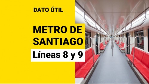 Líneas 8 y 9 del Metro de Santiago: ¿Cuáles son las estaciones que tendrían los nuevos recorridos?