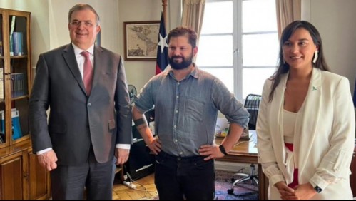 Canciller de México tras reunirse con Gabriel Boric: 'Nos entusiasma y llena de esperanza el programa'