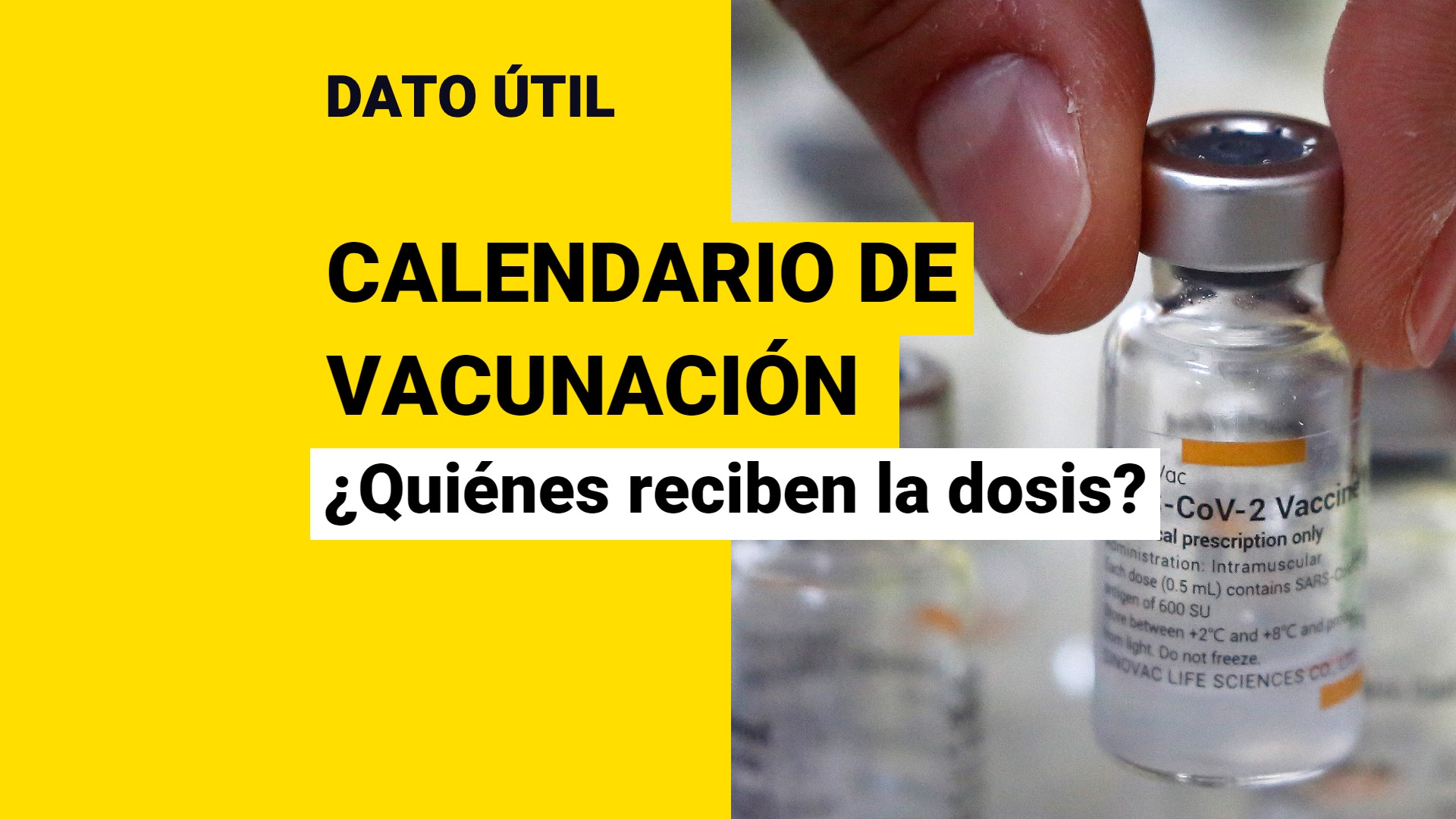 Calendario de vacunación: ¿Quiénes reciben la dosis entre el martes 5 y el viernes 8 de abril?