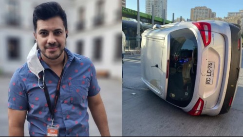 'Alguien me cuidó desde arriba': Simón Oliveros salvó ileso de dramático accidente en su auto