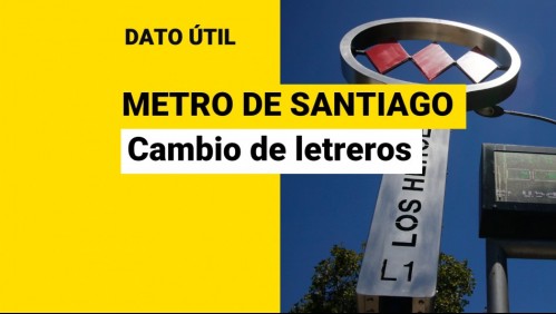 Letreros de Metro de Santiago tendrán cambio: ¿Cómo será la nueva señalética?