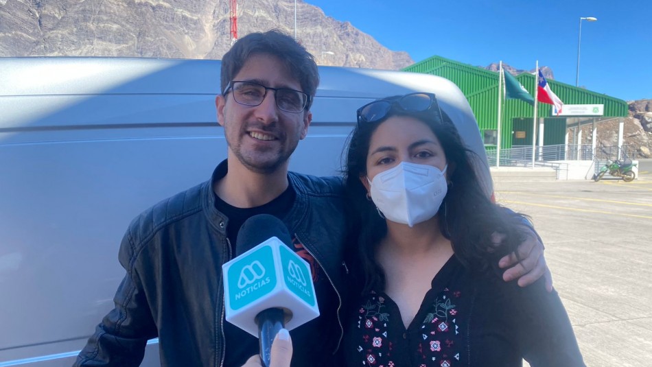 bryan-y-valentina-tras-reencontrarse-en-paso-los-libertadores El reencuentro de un joven argentino y su pareja chilena tras dos años separados por la pandemia: