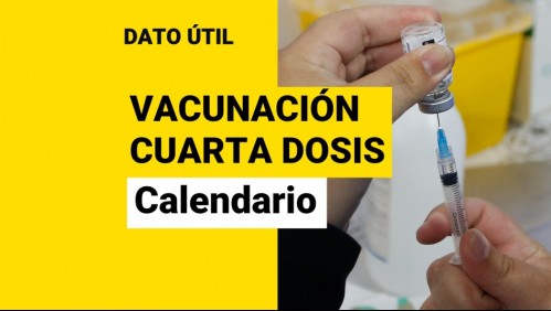 Cuarta dosis: ¿Quiénes reciben la vacuna entre el lunes 11 y viernes 15 de abril?