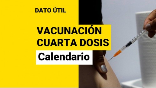 Cuarta dosis: ¿Quiénes reciben la vacuna entre el lunes 14 y viernes 18 de marzo?