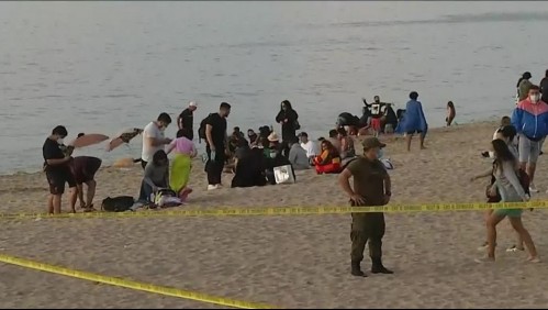 Comerciante ambulante fallece tras balacera en concurrida playa de Viña del Mar