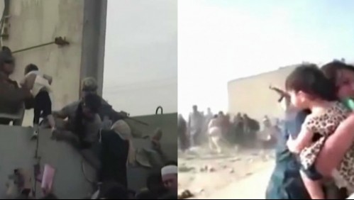 Bebé afgano se reencuentra con su familia biológica tras perderse en el caos de un aeropuerto