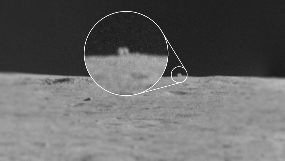 Misteriosa casa en la luna. Imágenes liberadas por sitio chino Our Space y obtenidas con el vehículo lunar Yutu-2