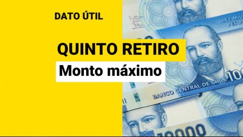 Quinto retiro del 10%: Entérate del monto máximo que podrías sacar de la AFP