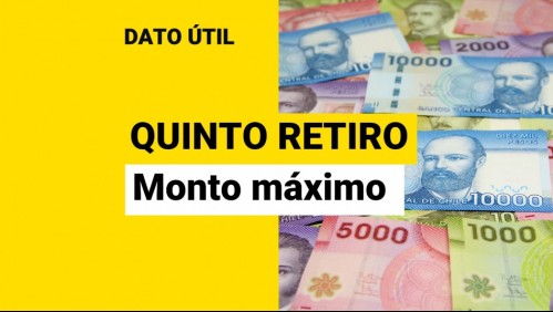 Quinto retiro del 10%: Este es el monto máximo que se podría sacar