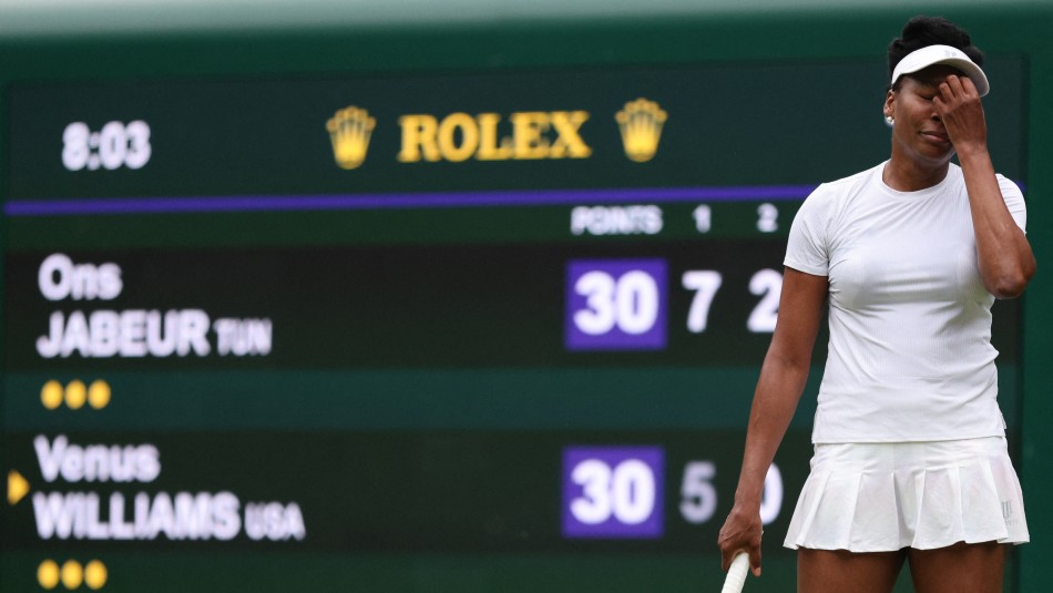 Venus Williams jugando en el Campeonato en 2021