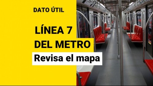 Metro de Santiago: Así será el mapa de la nueva Línea 7