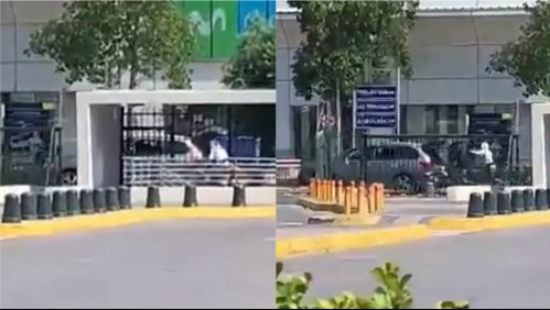 Video muestra a delincuentes huyendo y disparando tras cometer asalto en tienda de Mall Plaza Vespucio