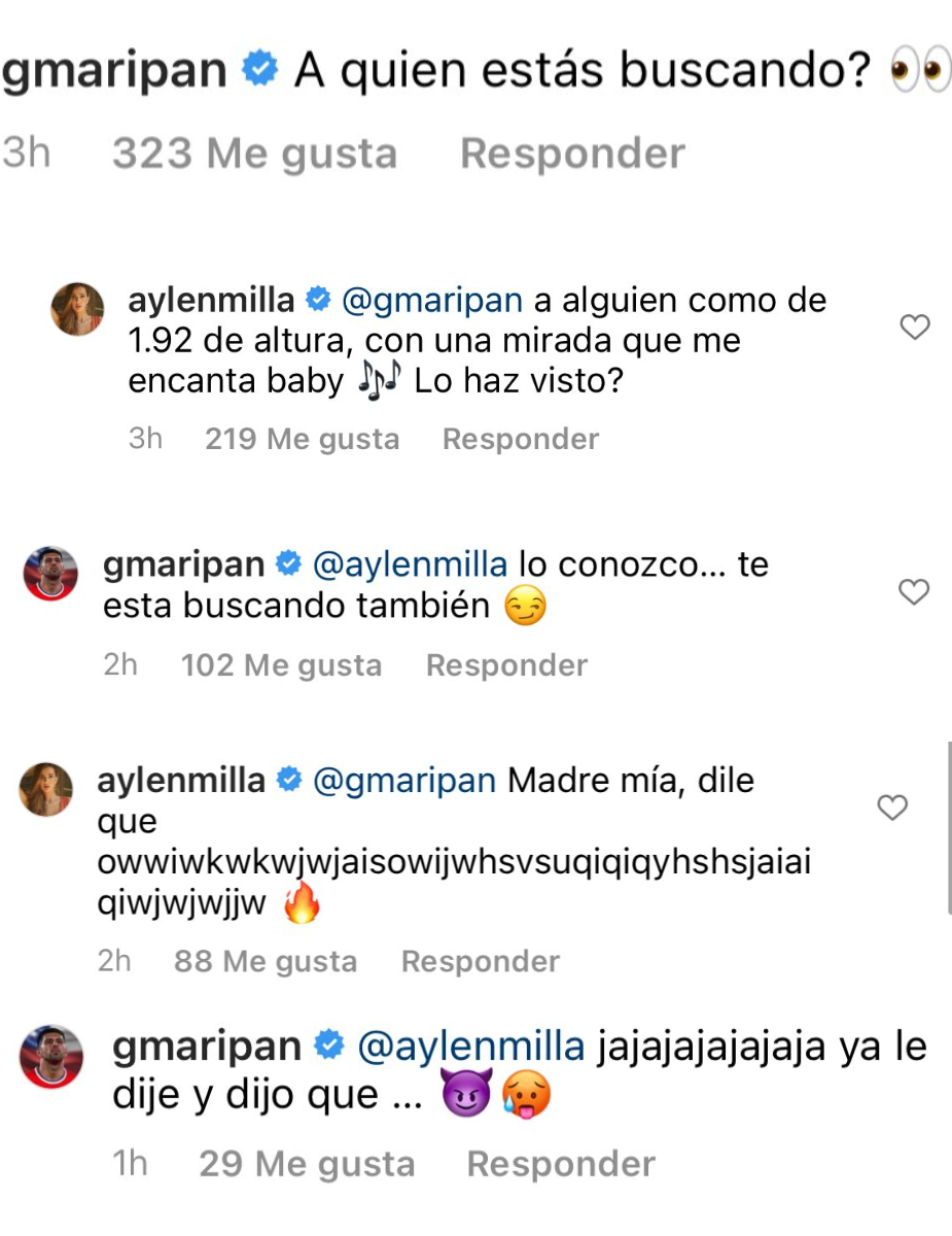 Comentarios entre Maripán y Aylén Milla