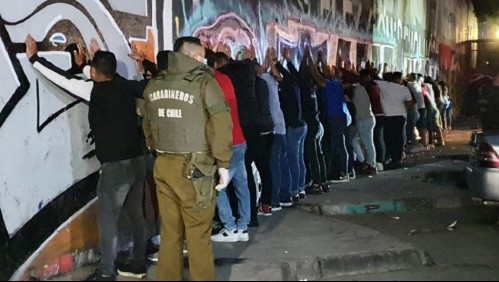 Terminó con más de 40 detenidos: Balacera en fiesta clandestina en las cercanías del Parque O'Higgins