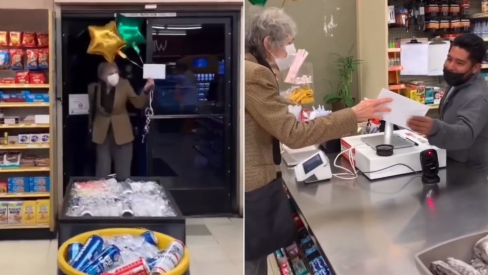 Mujer de 86 años gana parte de una lotería y comparte su premio con el hombre que le vendió el boleto