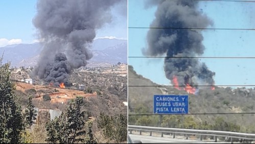 Incendio en Quilpué afecta a dos casas, una vivienda en construcción y un basural