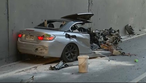 Mujer muere tras violento choque múltiple en la autopista Vespucio Sur