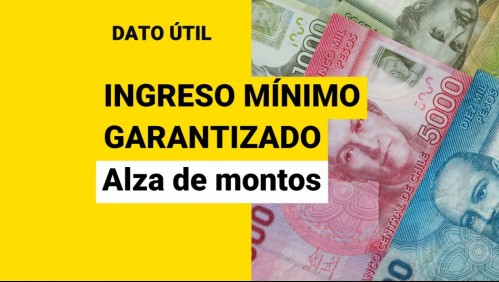 Ingreso Mínimo Garantizado: ¿Cuándo se reajustarán los montos?