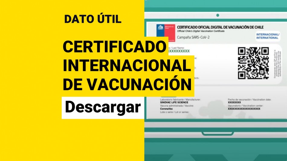 certificado internacional de vacunacion