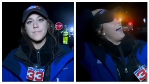 '¡Oh, Dios mío!': Periodista es atropellada en vivo por un auto, se para y sigue despachando