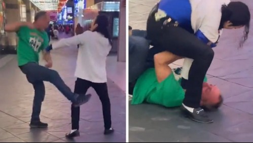La pelea entre un imitador de Michael Jackson y un sujeto en Las Vegas se hace viral