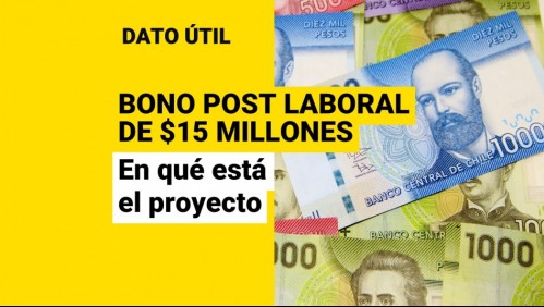 Bono Post Laboral de $15 millones: ¿Qué pasó con el proyecto para jubilados?