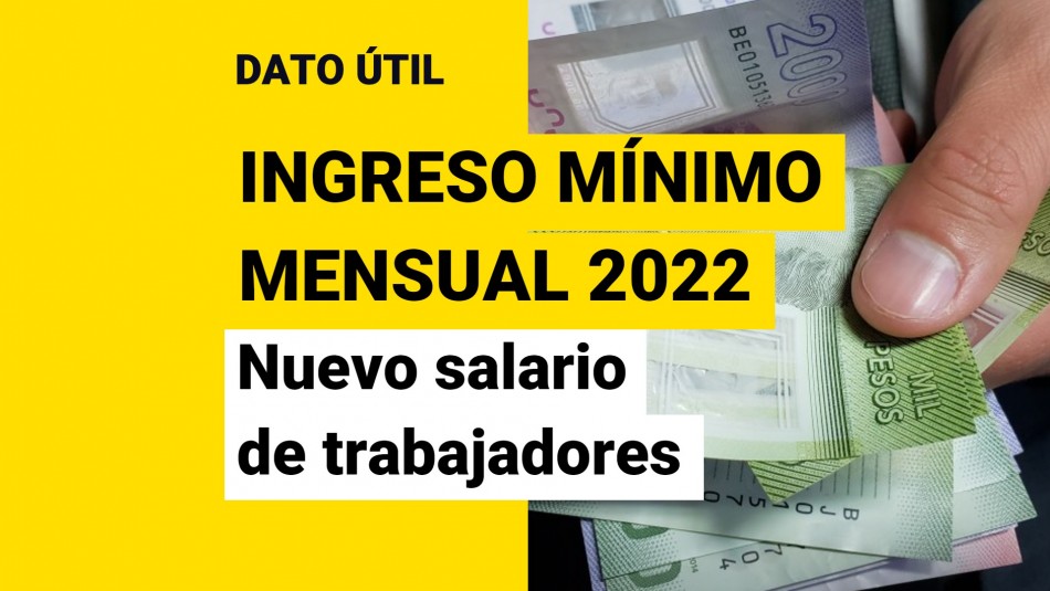 sueldo minimo en chile 2022