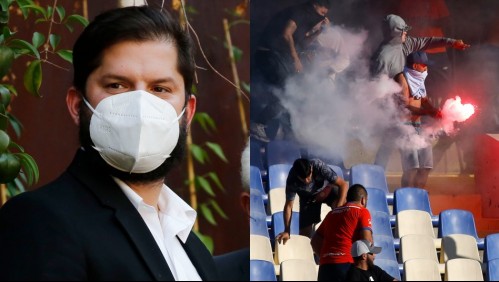 'Qué tontera más grande': Gabriel Boric lamentó incidentes en la Supercopa entre Colo Colo y UC