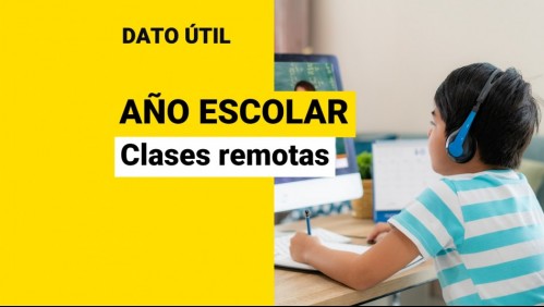 Año Escolar: ¿Cuándo habrá clases remotas en 2022?