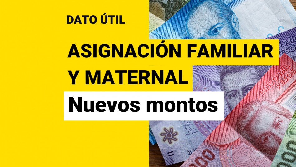 Suben montos de la Asignación Familiar y Maternal: ¿De cuánto son los nuevos pagos? Suben montos de la Asignación Familiar y Maternal: ¿De cuánto son los nuevos pagos?