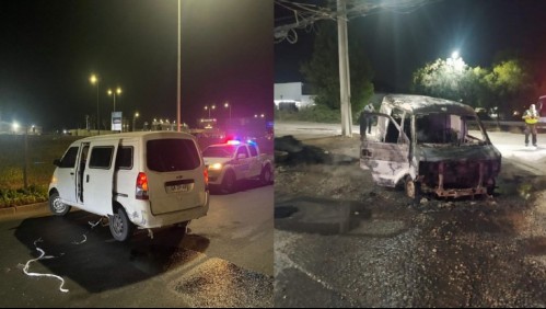 Robo frustrado en bodegas de transportes en Quilicura: accesos fueron bloqueados e incendiaron cuatro vehículos