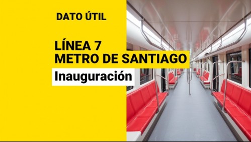 Línea 7 del Metro de Santiago: ¿Cuándo sería inaugurado el nuevo recorrido?