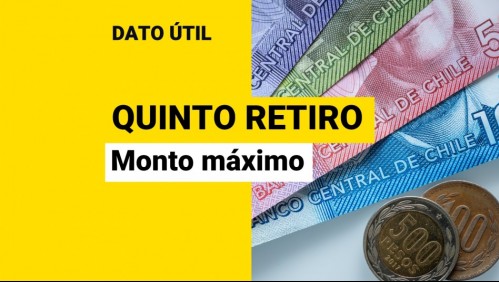 Quinto retiro del 10%: Este es el monto máximo que podrías sacar de la AFP