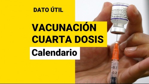 Cuarta dosis: ¿Quiénes reciben la vacuna entre el martes 12 y viernes 15 de abril?