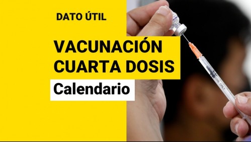 Cuarta dosis: ¿Quiénes reciben la vacuna entre el lunes 7 y viernes 11 de marzo?