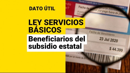Ley de Servicios Básicos: ¿Quiénes reciben el subsidio para la luz y el agua?