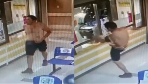 Hombre destruye ventanal tras agredir a funcionarios del SAR de Los Ángeles: Colmed exige más seguridad a autoridades