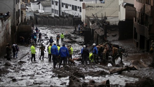 Sube el número de decesos: Ecuador de luto por la muerte de 24 personas a causa de un aluvión