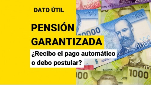 Pensión Garantizada Universal: Revisa con tu RUT si recibes los pagos automáticos o debes postular