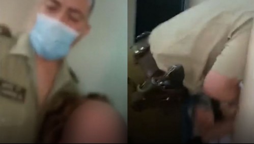 Dado de baja y en arresto domiciliario total: Carabineros aclara video donde funcionario agrede a una mujer