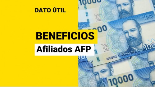 Pagos para afiliados de AFP: Estos son los beneficios que pueden recibir los cotizantes