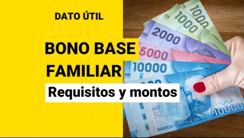 Bono Base Familiar: ¿Cuáles son los montos que entrega el beneficio?