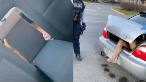 Hombre desnudo pasó tres días en el maletero del auto de una mujer