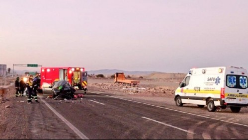 Matrimonio fallece tras accidente de tránsito en la Ruta 5 Norte: Sus dos hijas resultaron ilesas