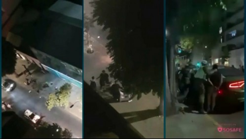 Detención ciudadana: vecinos golpean y desnudan a un sujeto acusado de acoso callejero en Santiago