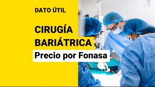 Cirugía bariátrica por Fonasa: ¿Cuánto costará la operación y cuáles serán los requisitos?