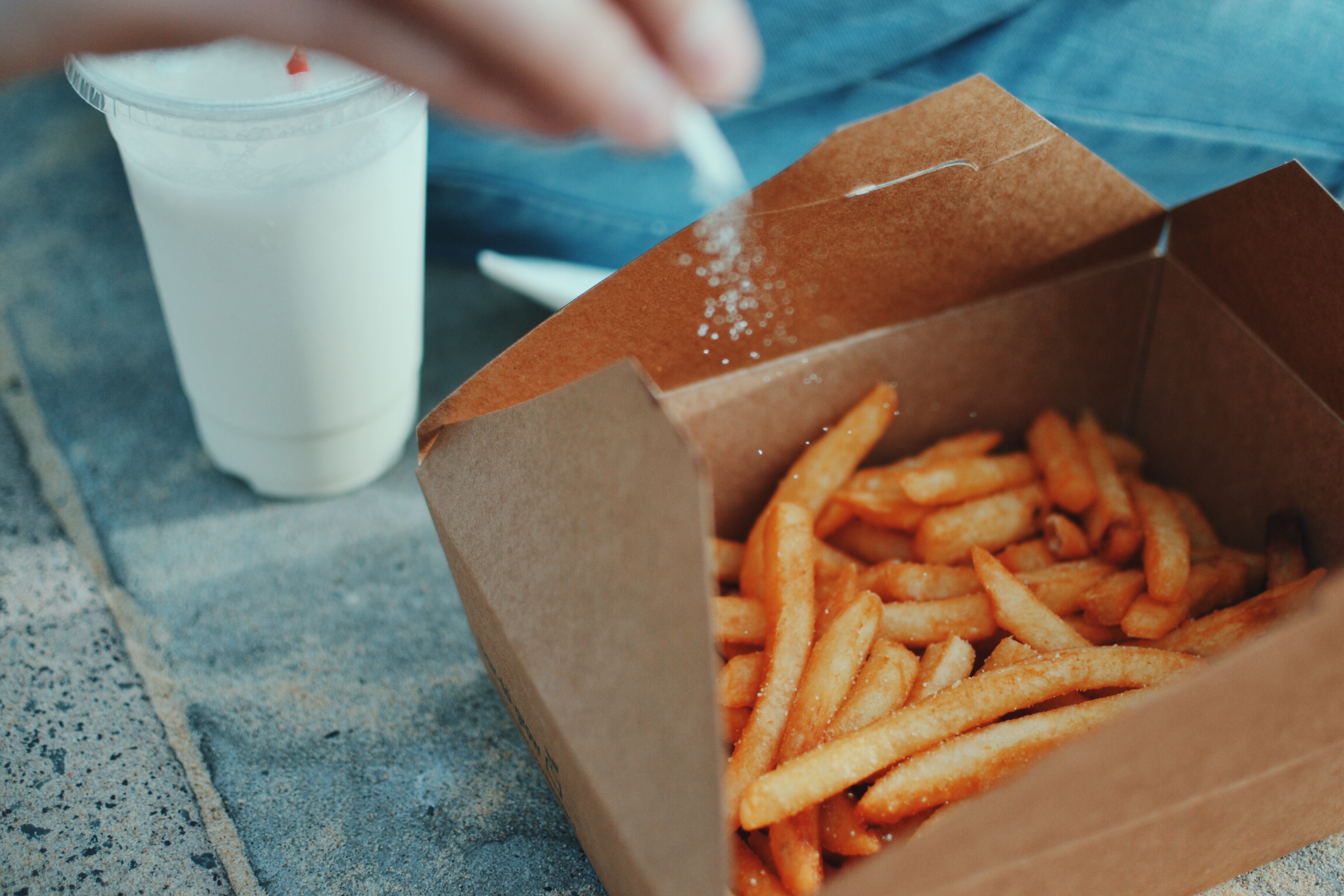 Papas fritas con sal adicional